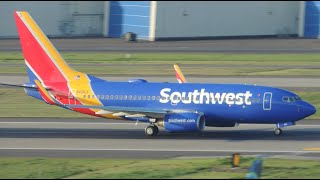 Southwest Airlines Boeing 737-700 [N421LV] takeoff from PDX