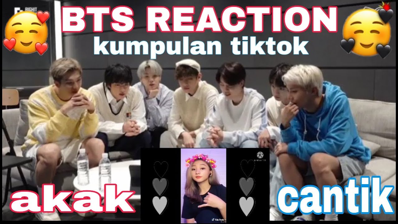 BTS REACTION TO INDONESIA KUMPULAN TIKTOK TERBARU CEWEK CANTIK [2021]🎶😍🥰