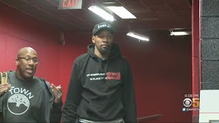 Kevin Durant Practices With Warriors For First Time Since Calf Strain