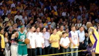 Lakers vs. celtics 2010-06-17. this is the last play of game into
celebration. it includes including kobe bryant, sasha vujacic and
jordan farmer sta...