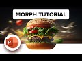 How to make a  morph burger slide transition in powerpoint 