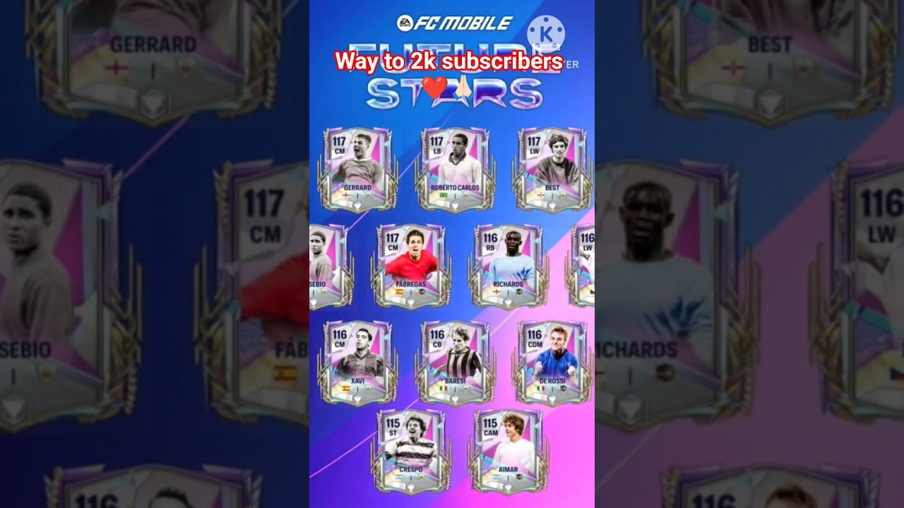 🚨 FUTURE STARS Icon in fc mobile 🗿🔥 