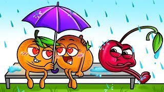 Frutas Divertidas Intentaron Trucos Populares || Doodles Inteligentes Y Sus Aventuras