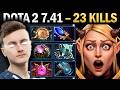Invoker with 23 Kills and Unstoppable Skill - Dota 7.41