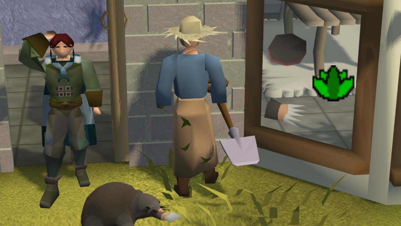 Getting Herblore XP from a Big Mole (UIM | 46)