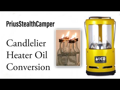 UCO Candlelier Heater Oil Conversion Candle Lantern Camper Car Van SUV RV