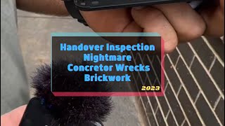 Handover Inspection Nightmare: Concretor Wrecks Brickwork
