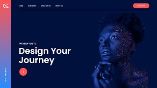 How To Make A Website Using HTML And CSS | Modern Website Header Design