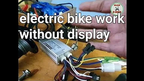 how to use electric bike without display