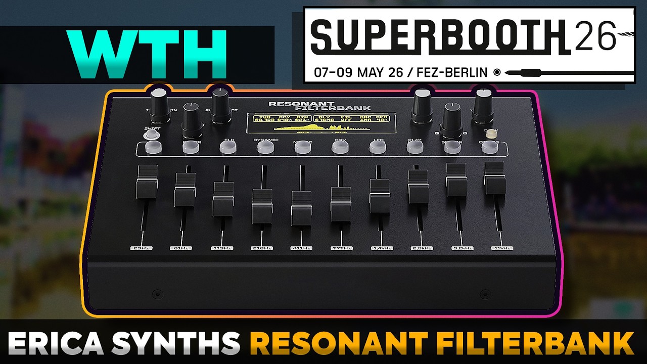 Erica Synths Resonant Filterbank DEMO @ Superbooth26 - YouTube