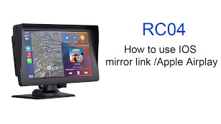 RC04B Car play how to use ios mirror airplay