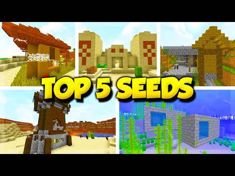 TOP 5 MINECRAFT 1.14.4 SEEDS! (Minecraft Village & Pillage Seeds)