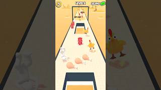 Chicken Run 🍗 All Level Gameplay #mobilegames #gameshorts #satisfying screenshot 5