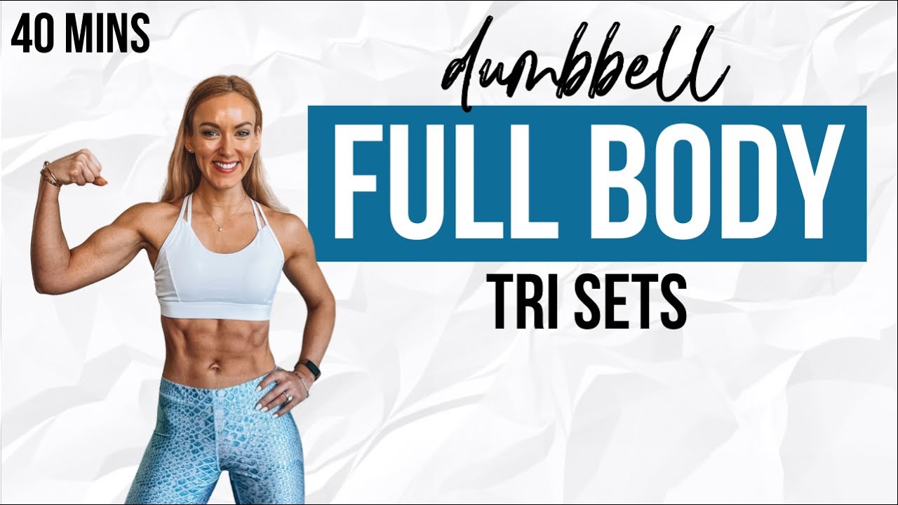 40 Min Full Body Workout at Home With Dumbbells