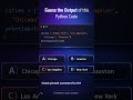 Can You Solve This Python Puzzle? #coding #code #python #ai