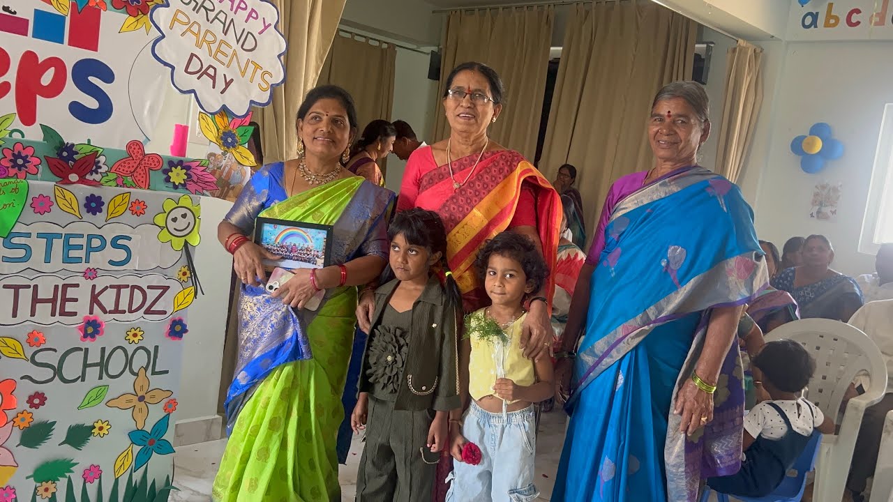 అమ్మమ్మ తాతయ్య మా school ki vacharu 🥹😍😘