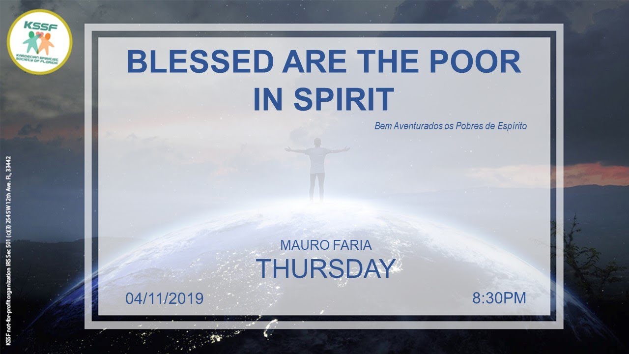 KSSF - MAURO FARIA - BLESSED ARE THE POOR IN SPIRIT - ENGLISH LECTURE