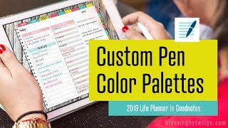 GoodNotes Digital Planner Tip! – Custom Pen Color Palettes screenshot 2