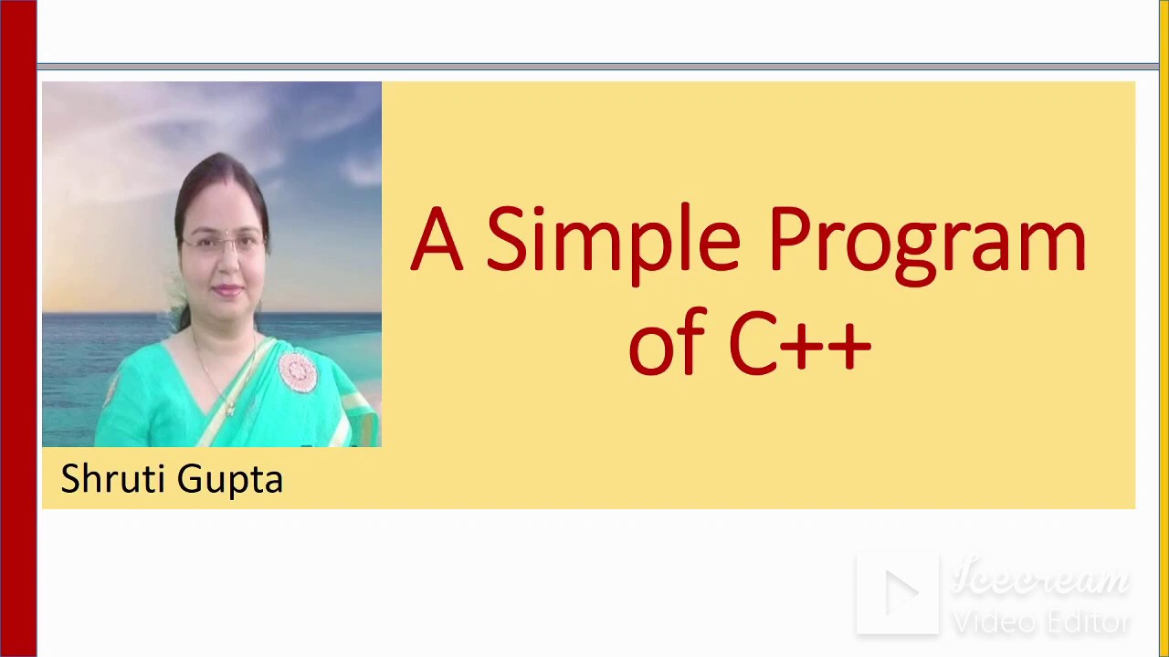 A simple C++ Program #Lecture3 - YouTube