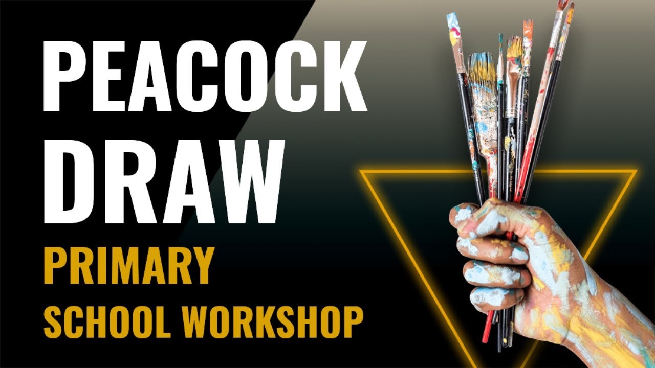 Peacock Drawing | Kids Drawing | Primary School Homework | Birds ...