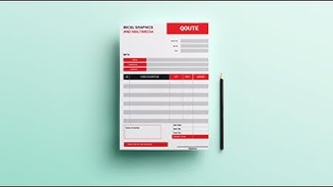 Invoice design in adobe  illustrator