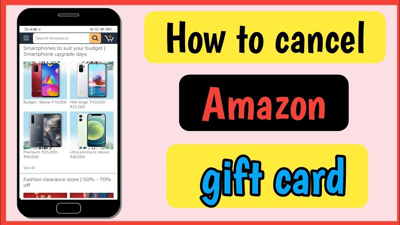 How To Cancel Amazon Gift Card