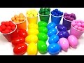 Fun Learning Colors With Surprise Eggs and Play Doh ball Video For Kids