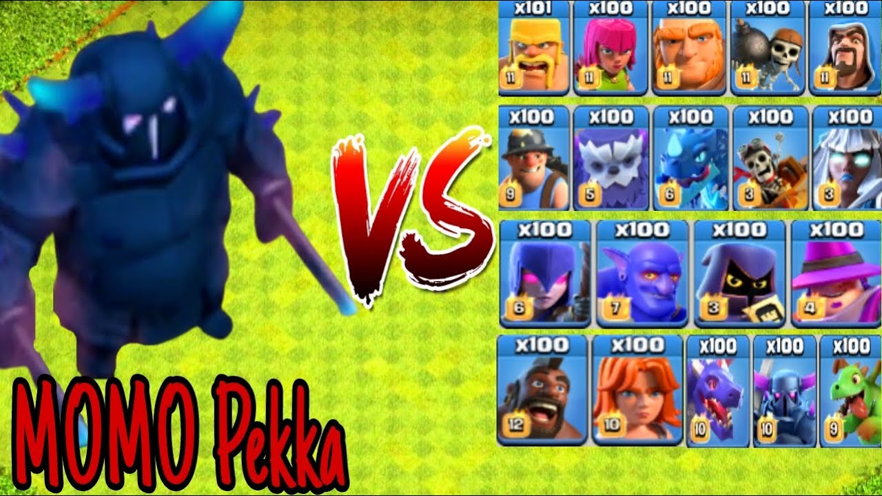 MoMo Pekka Vs All Troops clashofclans YouTube