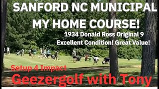 Sanford Municipal, third in a series of showcasing the best municipal courses in Central NC.