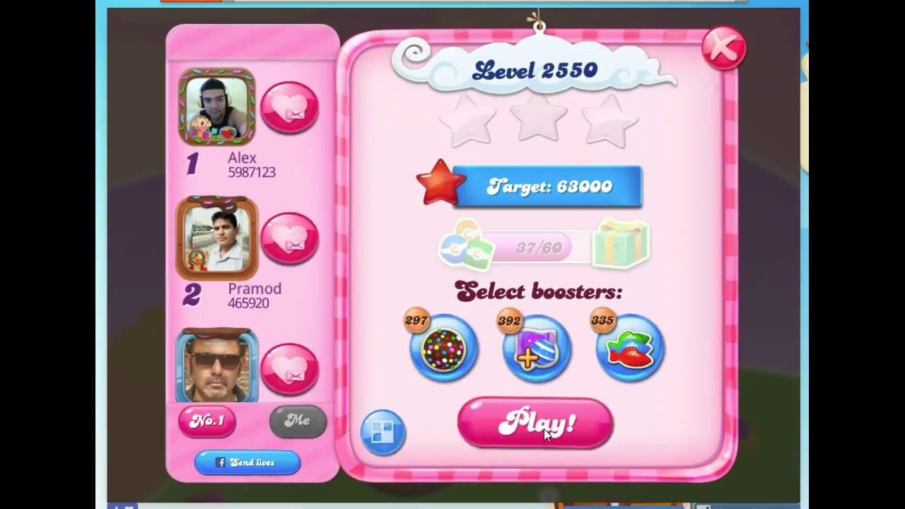 Candy Crush Level 2550 Audio Talkthrough, 3 Stars 0 Boosters - YouTube