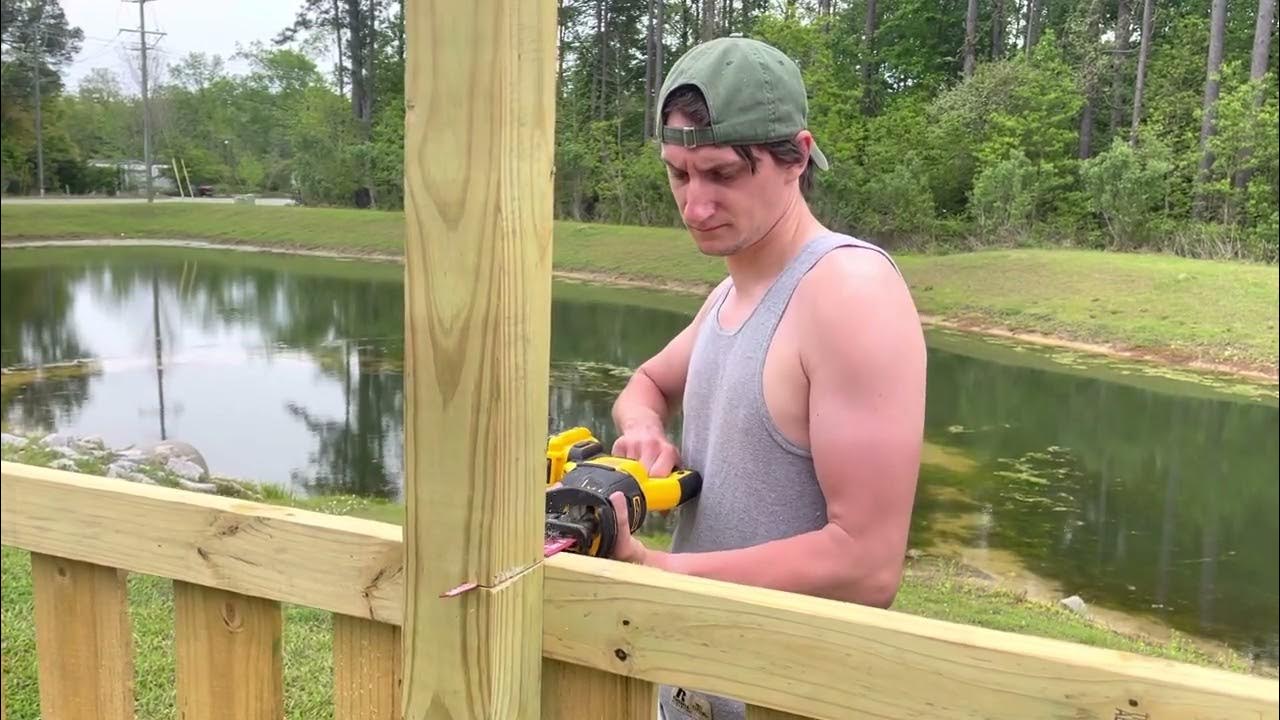 Sawzall cut 4x4 post in 20 SECONDS!! Amazing DeWalt Reciprocating Saw