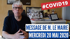 Covid19 – Message vidéo de M. le Maire de Clermont – mercredi 20 mai 2020