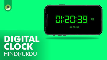 DIGITAL CLOCK  - Android Studio | Android Development Tutorial | Digital Seth | HINDI/URDU