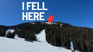 Ski Fall Vail Prima Cornice