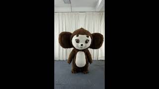 Inflatable Furry Monkey Mascot Costume for Entertainments Adult Full Body Blow Up Suit Events Party
