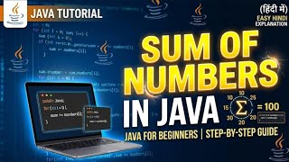 Write Your First Java Program Fast! 💻 (Sum of Two Numbers) #Java 