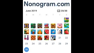 Nonogram Daily Challenge 16-20 June 2019 screenshot 2