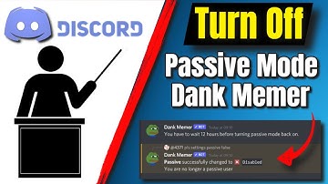 How To Turn Off Passive Mode In Dank Memer Discord
