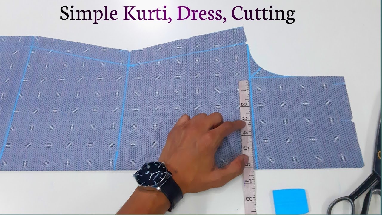 Simple Kurti, Kameez, Cutting | Shaheen Tailors - YouTube