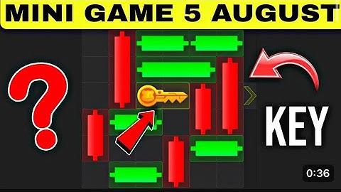 Hamster Kombat NEW solved easy Mini Game Challenge for KEY AUGUST 4 to AUGUST 5 slowed down