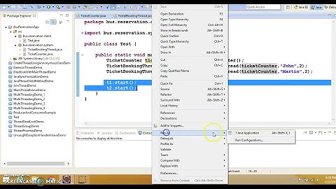 Bus Reservation System java multi threading example