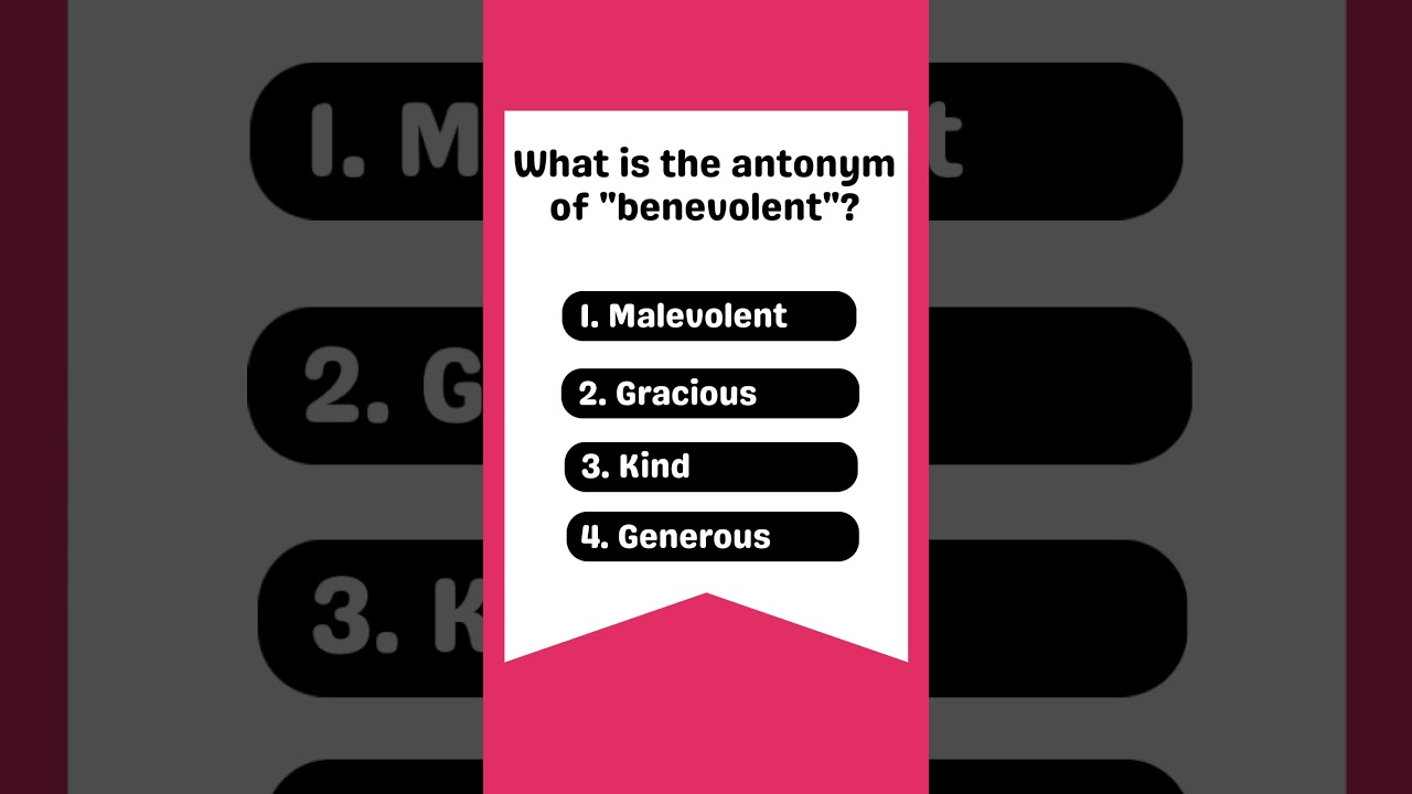 🔍 Master Antonyms: Test Your Vocabulary! | Fun Word Challenge! | Antonym Quiz #1 #shorts