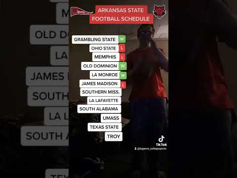 ARKANSAS STATE FOOTBALL SCHEDULE (TOP COMMENT IS NEXT) - YouTube