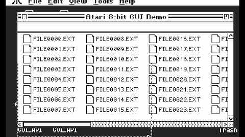 Atari 8-bit GUI: Rewritten ScrollBars
