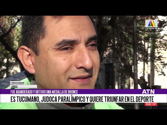Francisco Albarracín: judoca paralímpico que ganó la medalla de bronce quiere brillar en el deporte