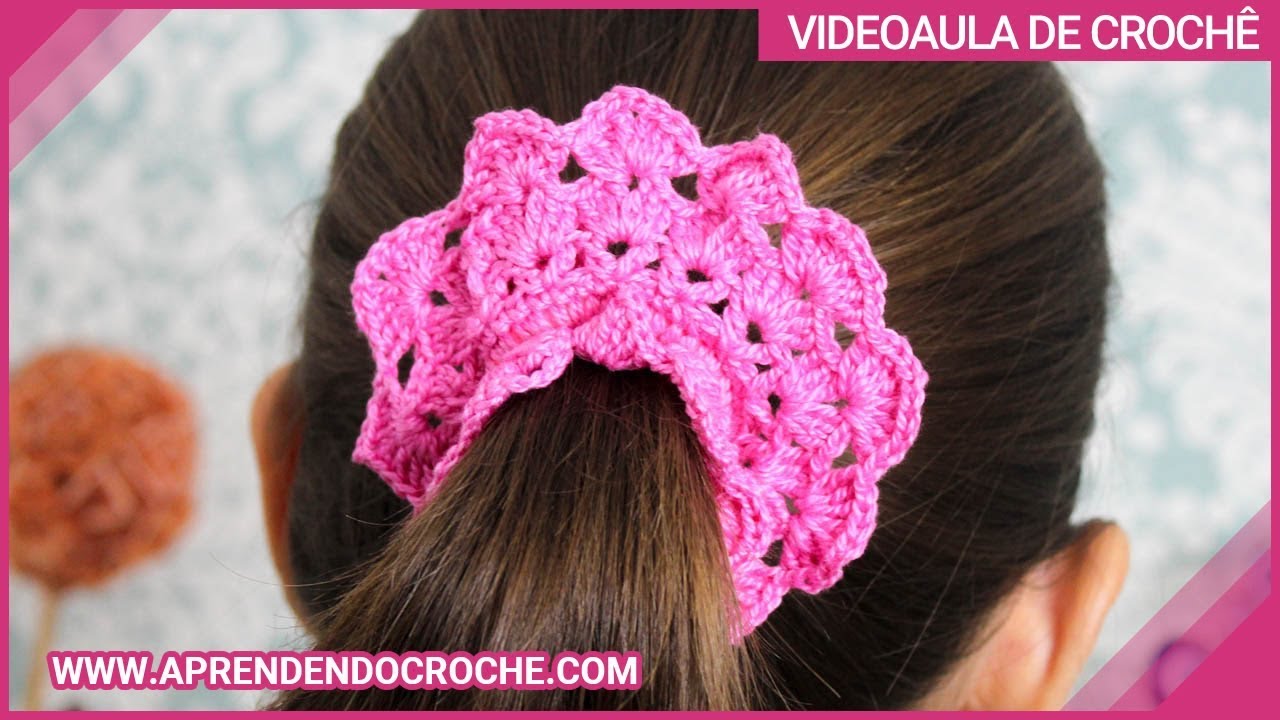 Prendedor para Cabelo em Crochê - Aprendendo Crochê