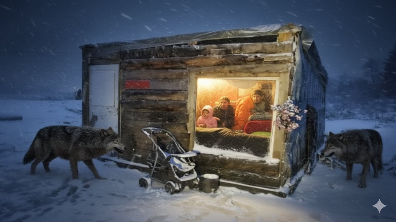 Trapped in a Deadly -45°C Snowstorm | Hiding in an Abandoned Wooden Hut