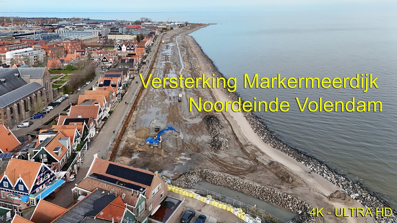 Dijkversteviging Noordeinde Volendam 4K Ultra HD