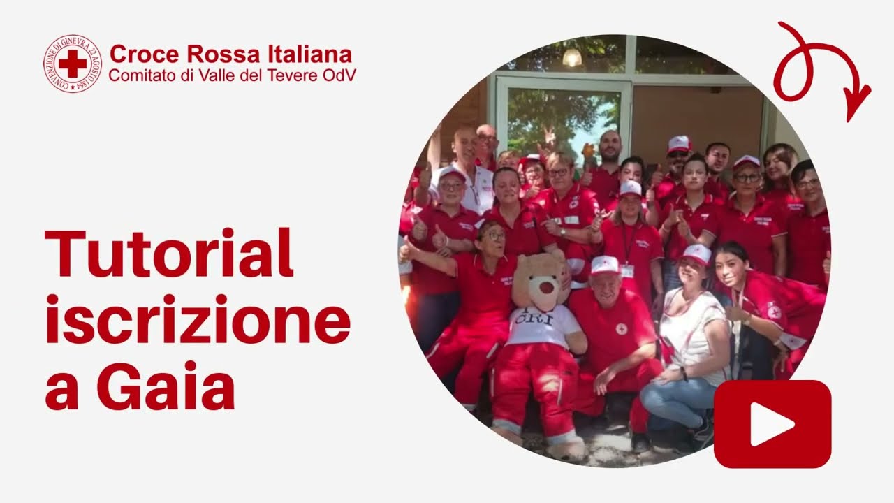 Tutorial - Come iscriversi in Croce Rossa con Gaia.cri.it