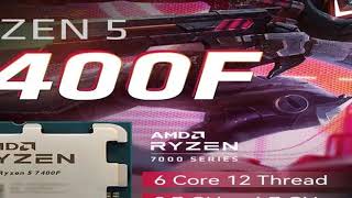 Amd Ryzen 5 7400F 3.7Ghz Base Clock 6-Core 12-Thread Desktop Game Cpu, Am5 Socket, 65W Tdp Tsmc 5N